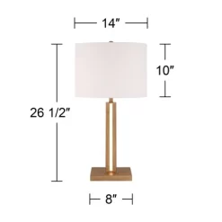 360 Lighting Styker 26 1/2" Tall Square Modern Table Lamp LED Night Light Brown Oak Finish Wood Single White Shade Living Room Bedroom Bedside House 10 360 Lighting Styker 26 1/2" Tall Square Modern Table Lamp LED Night Light Brown Oak Finish Wood Single White Shade Living Room Bedroom Bedside House -Possini Euro Design Sales GUEST 65d57b7d 19b6 4ae7 b128 c3f4659b2db8
