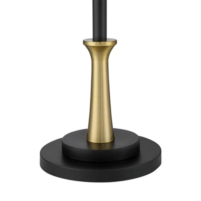 Possini Euro Design Burbank Modern 64" Tall Standing Floor Lamps Set Of 2 Lights Task Downbridge Black Gold Metal Brass Finish Living Room Bedroom 4 Possini Euro Design Burbank Modern 64" Tall Standing Floor Lamps Set Of 2 Lights Task Downbridge Black Gold Metal Brass Finish Living Room Bedroom - Image 4