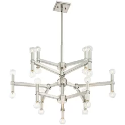 Possini Euro Design Marya Brushed Nickel Chandelier 32" Wide Modern 24-Light Fixture For Dining Room House Foyer Kitchen Island Entryway Bedroom Home 12 Possini Euro Design Marya Brushed Nickel Chandelier 32" Wide Modern 24-Light Fixture For Dining Room House Foyer Kitchen Island Entryway Bedroom Home -Possini Euro Design Sales GUEST 6a556942 8834 40c7 9218 afc183c3d9bd
