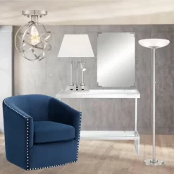 Possini Euro Design Meridian Light Blaster Modern Torchiere Floor Lamp 72" Tall Brushed Nickel LED Frosted Glass Shade For Living Room Bedroom Office -Possini Euro Design Sales GUEST 6bbd5cd5 4418 4021 a48b e76b13d778f4