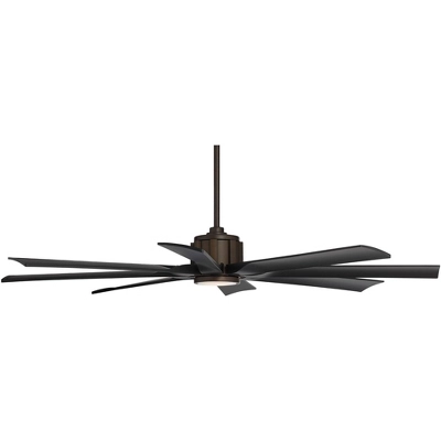Possini Euro Design 60" Defender Modern Indoor Outdoor Ceiling Fan 8 Blade LED Light Remote Control Oil Rubbed Bronze Finish Black Bedroom Patio 5 Possini Euro Design 60" Defender Modern Indoor Outdoor Ceiling Fan 8 Blade LED Light Remote Control Oil Rubbed Bronze Finish Black Bedroom Patio - Image 5