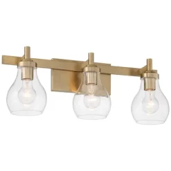 Possini Euro Design Danvers Modern Wall Light Warm Brass Metal Hardwired 22 1/2" 3-Light Fixture Clear Globe Glass For Bedroom Bathroom 11 Possini Euro Design Danvers Modern Wall Light Warm Brass Metal Hardwired 22 1/2" 3-Light Fixture Clear Globe Glass For Bedroom Bathroom -Possini Euro Design Sales GUEST 6c49abcb eb3b 4a03 b2fc 370807eeb8fe