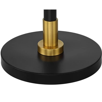 Possini Euro Design Rook Mid Century Modern 66" Tall Standing Floor Lamp Light Curved Chairside Arc With Dimmer Gold Black Metal Living Room Bedroom 5 Possini Euro Design Rook Mid Century Modern 66" Tall Standing Floor Lamp Light Curved Chairside Arc With Dimmer Gold Black Metal Living Room Bedroom - Image 5