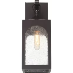 Possini Euro Design Tyne Modern Outdoor Wall Light Fixture Bronze 16 1/2" Seedy Glass For Post Exterior Barn Deck House Porch Yard Posts Patio Home -Possini Euro Design Sales GUEST 6ce3aa39 c1be 449c 9530 aef14c1fa5df