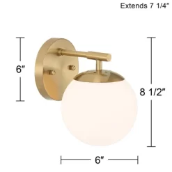 Possini Euro Design Meridian Modern Wall Light Sconces Set Of 2 Gold Hardwire 6" Fixture Frosted White Glass For Bedroom Bathroom 10 Possini Euro Design Meridian Modern Wall Light Sconces Set Of 2 Gold Hardwire 6" Fixture Frosted White Glass For Bedroom Bathroom -Possini Euro Design Sales GUEST 6db8bb7a ec4c 4e3e b711 341db2a12276