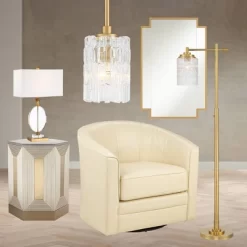 Possini Euro Design Kinsey Modern Downbridge Floor Lamp 67" Tall Warm Brass Metal Stone Pattern Glass Shade For Living Room Reading Bedroom Office -Possini Euro Design Sales GUEST 6e6ccf14 87f1 4cac 86f0 ca3be36ab762