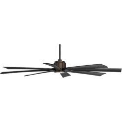 Possini Euro Design 70" Defender Modern Indoor Outdoor Ceiling Fan 8 Blade LED Light Remote Control Oil Rubbed Bronze Black Blades Bedroom Patio -Possini Euro Design Sales GUEST 6f0c996a ceef 4fa2 b9af 06d0675ca718
