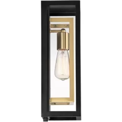 Possini Euro Design Double Box Industrial Outdoor Wall Light Fixture Matte Black Warm Brass 15 1/2" Clear Glass Post Exterior Barn Deck House Porch 10 Possini Euro Design Double Box Industrial Outdoor Wall Light Fixture Matte Black Warm Brass 15 1/2" Clear Glass Post Exterior Barn Deck House Porch -Possini Euro Design Sales GUEST 6fc6c349 ee1c 4118 8aa1 3438125914b9