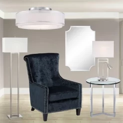 Possini Euro Design Modern Ceiling Lighting Semi Flush Mount Fixture 20" Wide Chrome 3-Light Sheer Outer Off White Inner Drum Shade For Bedroom House 11 Possini Euro Design Modern Ceiling Lighting Semi Flush Mount Fixture 20" Wide Chrome 3-Light Sheer Outer Off White Inner Drum Shade For Bedroom House -Possini Euro Design Sales GUEST 70c3994b e696 4f99 b72c 4f7dab5ec86b