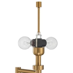 Possini Euro Design Camber Workstation Warm Gold Swing Arm Desk Lamp With Outlet And USB Port -Possini Euro Design Sales GUEST 7159656b 3043 437b b9ae 4a192d9635e8