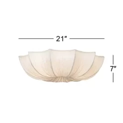 Possini Euro Design Planetarium Modern Ceiling Light Flush Mount Fixture 21" Wide Chrome 3-Light Ivory Fabric Scalloped Bowl For Bedroom Living Room 15 Possini Euro Design Planetarium Modern Ceiling Light Flush Mount Fixture 21" Wide Chrome 3-Light Ivory Fabric Scalloped Bowl For Bedroom Living Room -Possini Euro Design Sales GUEST 72a126fd 1741 41cd bcaa 8b9cea2d2c00
