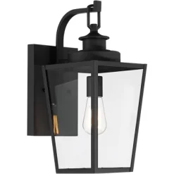 Possini Euro Design Ackerly Modern Outdoor Wall Light Fixture Textured Black 17 1/4" Clear Glass For Post Exterior Barn Deck House Porch Yard Patio -Possini Euro Design Sales GUEST 738f3f2c 4656 468b bdbf 52c360a0b814