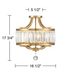 Vienna Full Spectrum Prava Modern Ceiling Light Semi Flush Mount Fixture 16 1/2" Wide Warm Brass 4-Light Crystal Drum For Bedroom Kitchen Living Room 11 Vienna Full Spectrum Prava Modern Ceiling Light Semi Flush Mount Fixture 16 1/2" Wide Warm Brass 4-Light Crystal Drum For Bedroom Kitchen Living Room -Possini Euro Design Sales GUEST 7495e649 f8f4 4455 9782 b4a3fe85cf9f