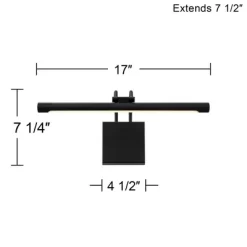 Possini Euro Design Possini Euro Bourdain 17" Wide Black LED Picture Light -Possini Euro Design Sales GUEST 74c7da1b 0f7f 48c8 81c5 a8befd1c84c0
