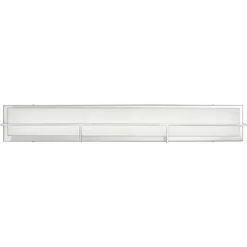 Possini Euro Design Linx Modern Wall Light Chrome Hardwire 33 1/2" Light Bar LED Fixture White Glass For Bedroom Bathroom Vanity Reading Living Room -Possini Euro Design Sales GUEST 755f4f9a 5b46 48c7 98ca 8db87af692f7