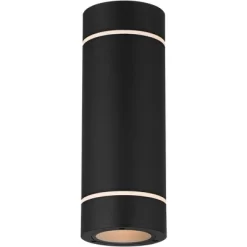 Possini Euro Design Wynnsboro 12" High Modern Outdoor Wall Light Fixture Mount Porch House Exterior Outside Up And Down LED Bulb Black Aluminum -Possini Euro Design Sales GUEST 76bed552 601f 456e b6b7 53c5474dbd5e