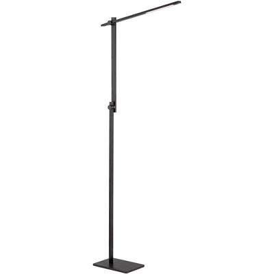 Possini Euro Design Barrett Modern Floor Lamp 53" Tall Anodized Black Metal LED Adjustable Touch On Off For Living Room Reading Bedroom Office House 6 Possini Euro Design Barrett Modern Floor Lamp 53" Tall Anodized Black Metal LED Adjustable Touch On Off For Living Room Reading Bedroom Office House - Image 6