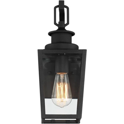 Possini Euro Design Ackerly 14" High Farmhouse Rustic Lantern Outdoor Wall Light Fixture Mount Porch House Edison Bulb Textured Black Finish Metal 5 Possini Euro Design Ackerly 14" High Farmhouse Rustic Lantern Outdoor Wall Light Fixture Mount Porch House Edison Bulb Textured Black Finish Metal - Image 5