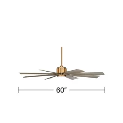 60" Possini Euro Design Defender Modern Indoor Outdoor Ceiling Fan With Dimmable LED Light Remote Control Soft Brass Oak Damp Rated For Patio Exterior 11 60" Possini Euro Design Defender Modern Indoor Outdoor Ceiling Fan With Dimmable LED Light Remote Control Soft Brass Oak Damp Rated For Patio Exterior -Possini Euro Design Sales GUEST 7a763bbe 9fa3 4da8 8b92 60b37c1f9e2d