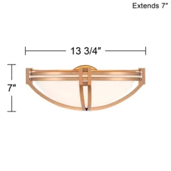 Possini Euro Design Deco Modern Wall Light Sconce Soft Gold Hardwire 13 3/4" Fixture White Milky Glass Shade For Bedroom Bathroom Vanity Living Room 8 Possini Euro Design Deco Modern Wall Light Sconce Soft Gold Hardwire 13 3/4" Fixture White Milky Glass Shade For Bedroom Bathroom Vanity Living Room -Possini Euro Design Sales GUEST 7aa07499 2134 4a5a bdae 0f2ddd8677ff