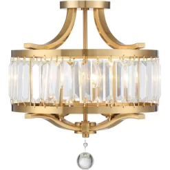 Vienna Full Spectrum Prava Modern Ceiling Light Semi Flush Mount Fixture 16 1/2" Wide Warm Brass 4-Light Crystal Drum For Bedroom Kitchen Living Room 9 Vienna Full Spectrum Prava Modern Ceiling Light Semi Flush Mount Fixture 16 1/2" Wide Warm Brass 4-Light Crystal Drum For Bedroom Kitchen Living Room -Possini Euro Design Sales GUEST 7b74f4d4 6722 4a28 a8a4 539ac4e3fda0