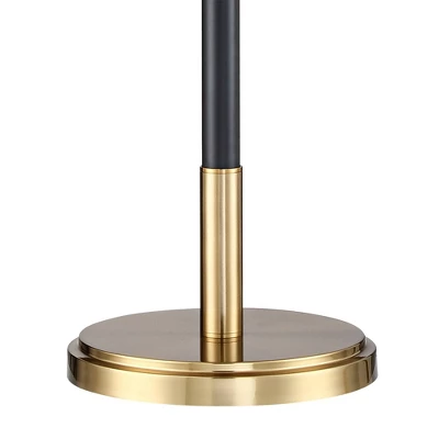 Possini Euro Design Cameron Mid Century Modern 72 1/4" Tall Floor Lamp Warm Gold Matte Black Light Blaster LED Drum Shade For Living Room 4 Possini Euro Design Cameron Mid Century Modern 72 1/4" Tall Floor Lamp Warm Gold Matte Black Light Blaster LED Drum Shade For Living Room - Image 4