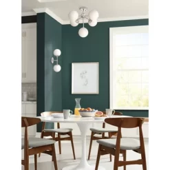 Possini Euro Design Oso Mid Century Modern Wall Light Sconce Brushed Nickel 6" 2-Light Fixture Opal Glass For Bedroom Bathroom Vanity Living Room Home -Possini Euro Design Sales GUEST 7bdad716 c1ac 409e 857e 392a7f634262