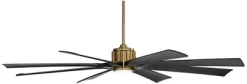 70" Possini Euro Design Defender Modern Indoor Outdoor Ceiling Fan With Dimmable LED Light Remote Soft Brass Matte Black Damp Rated For Patio Exterior -Possini Euro Design Sales GUEST 7cd7d663 43cd 4fcd b172 aadd106c07e0