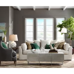 Possini Euro Design Cosgrove Modern Mid Century Table Lamp 26 1/2" High White Glazed Ceramic Light Brown Linen Drum Shade For Bedroom Living Room Home 14 Possini Euro Design Cosgrove Modern Mid Century Table Lamp 26 1/2" High White Glazed Ceramic Light Brown Linen Drum Shade For Bedroom Living Room Home -Possini Euro Design Sales GUEST 7cea2892 39cc 47ae ae5f 30508fcd3dc0