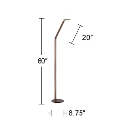 Possini Euro Design Magnum Modern Task Floor Lamp 61" Tall French Bronze Brown Metal LED Adjustable For Living Room Reading Bedroom Office House Home -Possini Euro Design Sales GUEST 7e5da65c 8cda 428e 8445 14e1b6f5eaa2