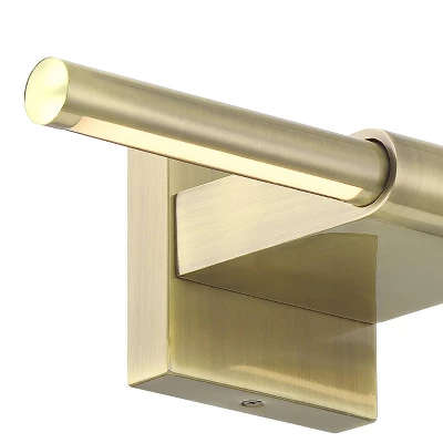 Possini Euro Design Anthony 17" High Modern Picture Wall Lamp Light Fixture Mount Living Room Indoor Hallway LED Hardwired Gold Antique Brass 2 Possini Euro Design Anthony 17" High Modern Picture Wall Lamp Light Fixture Mount Living Room Indoor Hallway LED Hardwired Gold Antique Brass - Image 2