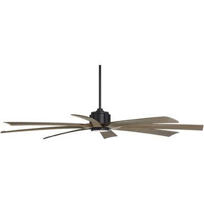 Possini Euro Design 70" Defender Farmhouse Rustic Indoor Outdoor Ceiling Fan 8 Blade LED Light Remote Control Matte Black Motor Bedroom Patio 5 Possini Euro Design 70" Defender Farmhouse Rustic Indoor Outdoor Ceiling Fan 8 Blade LED Light Remote Control Matte Black Motor Bedroom Patio - Image 5