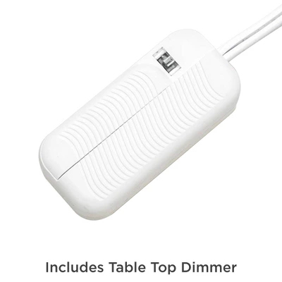 Possini Euro Design Karen Modern Table Lamp 36" Tall Dark Gold Glass With Table Top Dimmer Off White Fabric Drum Shade For Bedroom Living Room Bedside 4 Possini Euro Design Karen Modern Table Lamp 36" Tall Dark Gold Glass With Table Top Dimmer Off White Fabric Drum Shade For Bedroom Living Room Bedside - Image 4