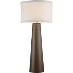 Possini Euro Design Karen Modern Table Lamp 36" Tall Dark Gold Glass Off White Fabric Drum Shade For Bedroom Living Room Bedside Nightstand Office 11 Possini Euro Design Karen Modern Table Lamp 36" Tall Dark Gold Glass Off White Fabric Drum Shade For Bedroom Living Room Bedside Nightstand Office -Possini Euro Design Sales GUEST 80af0f1e 65f9 4dc8 ad3c c1584cc771ff