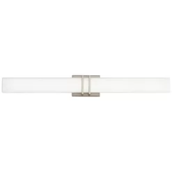 Possini Euro Design Exeter Modern Wall Light Brushed Nickel 36" Light Bar LED Fixture Silk Screened Glass Shade For Bedroom Bathroom Vanity Reading -Possini Euro Design Sales GUEST 88317559 ff9c 4b97 a4cb 024243a3ef54