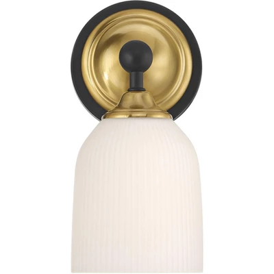 Possini Euro Design Possini Euro Zaragoza 9 1/2" High Gold And Black Wall Sconce 4 Possini Euro Design Possini Euro Zaragoza 9 1/2" High Gold And Black Wall Sconce - Image 4