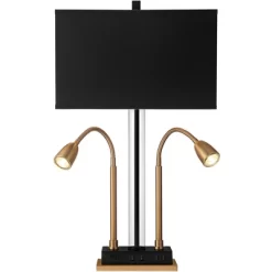 Possini Euro Design Griffin Modern Gooseneck Desk Lamp 31" Tall Gold With USB Charging Port Black Metal Rectangular Shade For Bedroom Living Room Kids 14 Possini Euro Design Griffin Modern Gooseneck Desk Lamp 31" Tall Gold With USB Charging Port Black Metal Rectangular Shade For Bedroom Living Room Kids -Possini Euro Design Sales GUEST 8961ed33 5970 4a22 a9a6 17f870e7a3a0