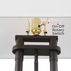 Possini Euro Design Bishop 26 1/2" Tall Modern Desk Lamp USB Port AC Power Outlet Brown Bronze Finish Metal Single Home Office Living Room Charging -Possini Euro Design Sales GUEST 8ba5c126 3aac 40d8 a329 c701ac4d7d61