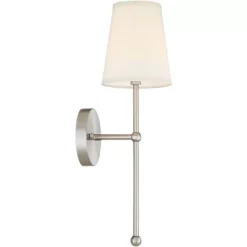 Possini Euro Design Elena Modern Wall Light Sconce Brushed Nickel Hardwire 6" High Fixture Cream Linen Shade For Bedroom Reading Living Room Hallway 10 Possini Euro Design Elena Modern Wall Light Sconce Brushed Nickel Hardwire 6" High Fixture Cream Linen Shade For Bedroom Reading Living Room Hallway -Possini Euro Design Sales GUEST 8c044b9b e06c 49db be44 47085e181fb3