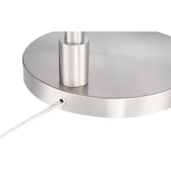 Possini Euro Design Vogue Modern Floor Lamp With Tray Table 60" Tall Brushed Nickel USB Charging Port Organza Outer White Inner Shade For Living Room -Possini Euro Design Sales GUEST 8c17ad03 5da4 421f aa50 a05ac162d43e 1