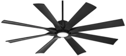 60" Possini Euro Design Defender Modern Indoor Outdoor Ceiling Fan With Dimmable LED Light Remote Control Matte Black Damp Rated For Patio Exterior -Possini Euro Design Sales GUEST 8c3407cb e7fe 47c7 8dab e3b82131c1d7