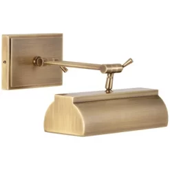 Possini Euro Design Upton 10" High Picture Wall Lamp Light Fixture Mount Living Room Indoor Hallway Plug-In Cord With Switch Gold Antique Brass -Possini Euro Design Sales GUEST 8c95e66e 7f5b 42e7 b9ef 56cd8ad1ffe5