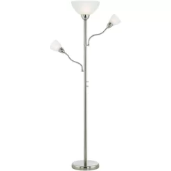 Possini Euro Design Alexei Modern Torchiere Floor Lamp With Side Lights 72" Tall Brushed Nickel White Crackle Glass For Living Room Reading Bedroom 12 Possini Euro Design Alexei Modern Torchiere Floor Lamp With Side Lights 72" Tall Brushed Nickel White Crackle Glass For Living Room Reading Bedroom -Possini Euro Design Sales GUEST 8d1a360f 9250 4254 ae7a fcaaae695975