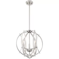Possini Euro Design Spherical Brushed Nickel Pendant Chandelier 16" Wide Modern Orb 3-Light Fixture For Dining Room House Foyer Kitchen Island Bedroom 10 Possini Euro Design Spherical Brushed Nickel Pendant Chandelier 16" Wide Modern Orb 3-Light Fixture For Dining Room House Foyer Kitchen Island Bedroom -Possini Euro Design Sales GUEST 8e92f18d c578 4818 8a42 6dcf8a523fee