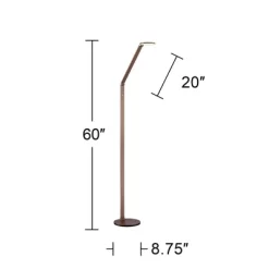 Possini Euro Design Magnum Modern Task Floor Lamp 61" Tall French Bronze Brown Metal LED Adjustable For Living Room Reading Bedroom Office House Home -Possini Euro Design Sales GUEST 8f9282ea ef7d 4ebc 9c78 ebead13ea845