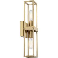 Possini Euro Design Fabian Modern Wall Light Sconces Set Of 2 Warm Brass Hardwired 4" 2-Light Fixture Open Rectangular Frame For Bedroom 11 Possini Euro Design Fabian Modern Wall Light Sconces Set Of 2 Warm Brass Hardwired 4" 2-Light Fixture Open Rectangular Frame For Bedroom -Possini Euro Design Sales GUEST 9102769d db17 4919 8f9c 0128b1f5dd96 1