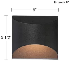 Possini Euro Design Ratner Modern Outdoor Wall Light Fixtures Set Of 2 Textured Black LED Dark Sky Downlight 5 1/2" For Post Exterior 11 Possini Euro Design Ratner Modern Outdoor Wall Light Fixtures Set Of 2 Textured Black LED Dark Sky Downlight 5 1/2" For Post Exterior -Possini Euro Design Sales GUEST 9170a7ad ac34 495a 9f55 f05a816a2aca