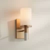 Possini Euro Design Possini Euro Lucius 11" High Soft Gold And White Marble Wall Sconce