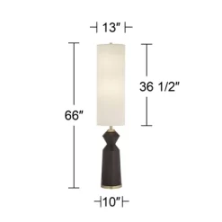 Possini Euro Design Taboo Mid Century Modern 66" Tall Standing Floor Lamp Sculpted Column Foot Switch Brown Faux Wood Finish Living Room Bedroom House 8 Possini Euro Design Taboo Mid Century Modern 66" Tall Standing Floor Lamp Sculpted Column Foot Switch Brown Faux Wood Finish Living Room Bedroom House -Possini Euro Design Sales GUEST 928854e9 9b05 4142 b165 b0e3f22c4e22