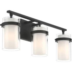 Possini Euro Design Possini Euro Lucia 22" Wide Matte Black 3-Light Bath Light -Possini Euro Design Sales GUEST 95053107 fd9f 4be0 bf02 37d34b8fcdbd